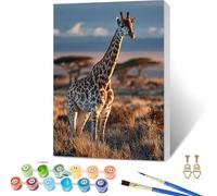 Paint by Numbers for Adults Giraffe, Tree Paint by Numbers Kits with Frame, DIY Arts and Crafts for Beginners Oil Paintings with Brushes and Acrylic, for Room Decor, Gifts for Women, 40x54in R-8991