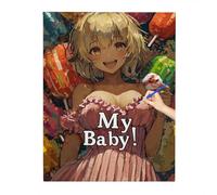 Paint by Numbers for Adults Girl, DIY Arts and Crafts for Kids, Painting by Number Anime Pattern, Crafts Canvas Oil Painting Kit, Christmas Decorations, Gifts for Men Women, Room Decor 60x80cm S-49