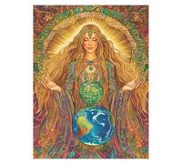 Paint by Numbers for Adults, Goddess Painting by Numbers Earth 28 x 38In, DIY Hobbies for Adults Women, Painting on Canvas Using Acrylic Paint and Brushes, Wall Art Set for Room Decor Gifts LSJ-2375