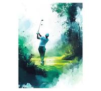 Paint by Numbers for Adults, Golf Painting by Numbers for Children Crafts Sports 16 x 22 in, DIY Hobbies for Adults Women,Painting on Canvas Using Acrylic Paint and Brushes,Wall Art Room Decor LSJ2383