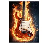 Paint by Numbers for Adults, Guitar Painting by Numbers Musical Instruments 20x28 Inch, Hobbies for Adults Women, Painting on Canvas Using Acrylic Paint and Brushes, Wall Art Set Room Decor LSJ325