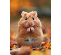 Paint by Numbers for Adults Hamster Paint by Numbers for Children Animal, DIY Colorful Canvas Oil Painting Kits Hobbies for Adults Women Paintings Arts for Home Wall Decor with Frame 80x100cm 5-MU90