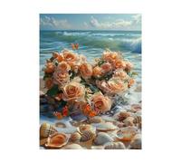 Paint by Numbers for Adults Heart Paint by Numbers Kits Flower, DIY Hobbies for Adults Women Art Supplies 28x38In, Wall Art Crafts Color Canvas for Painting, Gifts for Women and Home Decor 2YH-12610