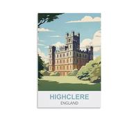 Paint by Numbers for Adults,Highclere England DIY Oil Painting Kits Painting by Numbers Drawing on Canvas Art Home Decor Gifts 20x30CM