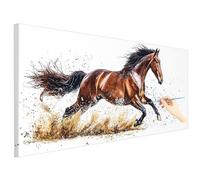 Paint by Numbers for Adults Horse 100x40cm Large Paint by Numbers Kits Animals, Cheerful Painting Hobbies for Adults Women, DIY Acrylic Pigment Oil Painting Crafts Art Kits Gifts for Women Decor T-01