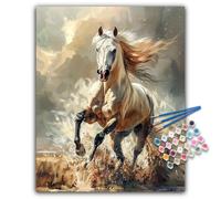 Paint by Numbers for Adults - Horse Adult Paint by Numbers Kits on Canvas for Beginner without Frame, DIY Horse Acrylic Oil Painting by Number for Adults, Perfect for Gift Home Decor (16x20 inch)