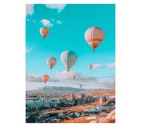 Paint by Numbers for Adults, Hot Air Balloon Painting by Numbers for Children City 28x38 Inch, DIY Hobbies for Adults Women, Painting on Canvas Using Acrylic Paint and Brushes, Wall Art Set LSJ-3688