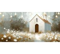 Paint by Numbers for Adults House Paint by Numbers Kits Daisy DIY Canvas Oil Painting Kit 60X80cm for Kids or Beginner with Brushes Acrylic Pigment, Without Frame, Halloween Decorations Gift L6-593