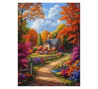 Paint by Numbers for Adults, House Painting by Numbers for Children Landscape 16x22 Inch, DIY Hobbies for Adults Women, Painting on Canvas Using Acrylic Paint and Brushes, Wall Art Room Decor LSJ-0661