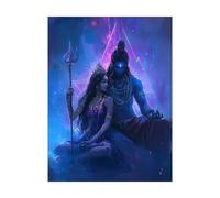 Paint by Numbers for Adults India Paint by Numbers Kits Shiva, DIY Hobbies for Adults Women Art Supplies 12x16 in, Wall Art Crafts Color Canvas for Painting, Gifts for Women and Home Decor 2YH-14229