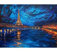 Paint by Numbers for Adults Iron Tower Canvas for Painting 30x40cm, k-420