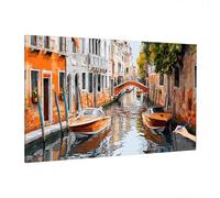 Paint by Numbers for Adults Italy, Adult Paint by Numbers Canvas Kits, City Painting by Number for Kids, DIY Adult Crafts Hand Painted Oil Painting Kit for Room Decor, Home Wall Decor 90x40cm A-3