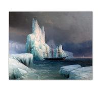 Paint by Numbers for Adults Ivan Aivazovsky《Ice Mountains》 Adult Paint by Number Kits On Canvas