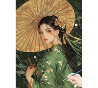 Paint by Numbers for Adults Japan Paint by Numbers Anime for Children Beginners, DIY Acrylic Canvas Paintings Kits Hobbies for Adults Women for Halloween Decorations Gifts for Women 30x40cm H-94