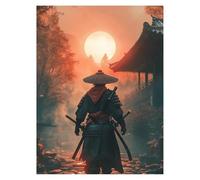 Paint by Numbers for Adults, Japanese Samurai Painting by Numbers Canvas for Children Wall Art Supplies 32x24Inch, Katana Colorful Canvas Painting Adult Crafts for Room Decor Gifts for Women LSJ-647
