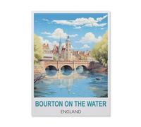 Paint by Numbers for Adults Kids Beginner，Bourton on The Water England，DIY Acrylic Painting by Numbers Kits with Brushes Acrylic Pigment Home Decoration Brithday Gifts(20x30cm) 7.8x11.8 inches-FH46