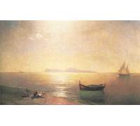 Paint by Numbers for Adults Kids Calm On The Mediterranean Sea DIY Oil Painting Digital Kits on Canvas Decoration Ivan Aivazovsky
