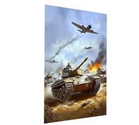 Paint by Numbers for Adults kids Tank, Painting by Numbers for Adults with Acrylic Paint and Brushes War Color Canvas for Painting 28 x 38in Wall Art Supplies for Room Decor Gifts for Women Model08683