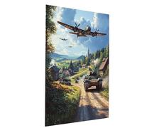 Paint by Numbers for Adults kids Tank, Painting by Numbers for Adults with Acrylic Paint and Brushes Fighter Color Canvas for Painting 60” x 40” Wall Art Supplies for Room Decor Gifts Model-03483