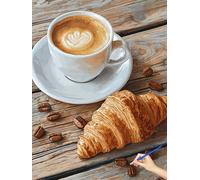 Paint by Numbers for Adults Kitchen Paint by Numbers Coffee Kits for Children Beginners Hobbies for Adults Women DIY Acrylic Pigment Canvas Oil Paintings Art Kits Halloween Decorations 50x70cm A-77