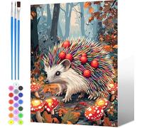 Paint by Numbers for Adults Kits Animals, Painting by Numbers for Children Kits Forest, DIY Hand Painted Oil Painting Kit with 3 - Brushes and Acrylic Paint, Home Decor (Without Frame) 40x50cm -1369
