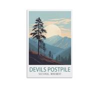 Paint by Numbers for Adults Kits,Devils Postpile National Monument Posters DIY Acrylic Oil Painting by Number for Home Wall Decor Gift 40x50cm