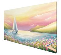Paint by Numbers for Adults Landscape 180x70cm Large Dream Painting by Numbers for Adults Beginner DIY Color Oil Paintings on Canvas Kits with Acrylic Paints Brushes for Autumn Decorations Gifts A-87
