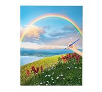 Paint by Numbers for Adults Landscape, DIY Arts and Crafts for Kids, Painting by Number Summer, Crafts Canvas Oil Painting Kit, Christmas Decorations, Gifts for Men Women, Room Decor 60x80cm A-29