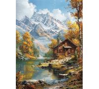 Paint by Numbers for Adults, Landscape DIY Color Oil Painting Kit for Beginner with Acrylic Paint and Brushes, Painting by Numbers Kits for Home Wall Decor 35x47inch No Frame (Tree) Y-S336