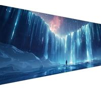 Paint by Numbers for Adults Landscape Paint by Numbers Aurora Oil Painting Color Canvas Kits with 3 Brushes and Acrylic Pigment Drawing Craft Art Kits, Gift for Women, Home Wall Decor 80x160cm e2-227
