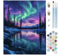 Paint by Numbers for Adults,Landscape Paint by Numbers,DIY Tree Canvas Oil Painting Kit for Kids or Beginner with 3 Brushes Acrylic Pigment for Room Decor Gifts Women,Without Frame 36x48 Inch D1-141