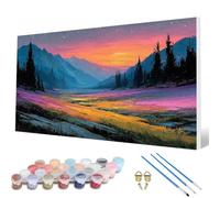 Paint by Numbers for Adults, Landscape Paint by Numbers Forest Painting Kits for Adults Pattern Design DIY Art Crafts for Home Room Decor, Wall Art, Bedroom Decor, Gifts 40 x 80 cm -hcw25077LIW1
