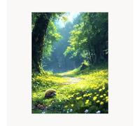 Paint by Numbers for Adults Landscape Paint by Numbers Kits 44x32In with Acrylic and Pens Color Canvas for Painting, Hedgehog Paintings Hobbies for Adults Women, Wall Art Room Decor Gifts FYH-2989