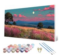 Paint by Numbers for Adults, Landscape Paint by Numbers Moon Painting Kits for Adults Pattern Design DIY Art Crafts for Home Room Decor, Wall Art, Bedroom Decor, Gifts 100 x 200 cm -hcw25073O627