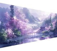 Paint by Numbers for Adults Landscape Paint by Numbers Mountain Oil Painting Color Canvas Kits with 3 Brushes and Acrylic Pigment Drawing Craft Kits, Gift for Women, Home Wall Decor 50x100cm a2-15E