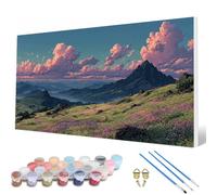 Paint by Numbers for Adults, Landscape Paint by Numbers Mountains Painting Kits for Adults Pattern Design DIY Art Crafts for Home Room Decor, Wall Art, Bedroom Decor, Gifts 80 x 160 cm -hcw2507H3