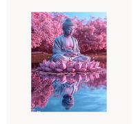 Paint by Numbers for Adults, Landscape Painting by Numbers for Adults, Craft Kits for Kids with Zen Color Canvas for Painting 20x28Inch Acrylic Paint and Brush, Wall Art for Living Room Decor FYH-8409