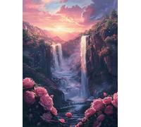 Paint by Numbers for Adults Landscape Painting by Numbers for Children Kits On Canvas Fall DIY Color Oil Painting Art Crafts Acrylic Pigment Drawing, Home Wall Decor, Without Frame 80x110cm S0-197