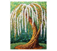 Paint by Numbers for Adults, Landscape Painting by Numbers Tree 24x32 Inch, DIY Hobbies for Adults Women, Painting on Canvas Using Acrylic Paint and Brushes, Wall Art Set for Room Decor LSJ494