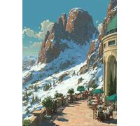 Paint by Numbers for Adults Landscape, Plant Easy Paint by Numbers Kits for Beginners, DIY Painting Kits with Brushes and Acrylic, Color Oil Painting Adult Crafts, for Room Decor, Gifts 24x36in E-5235