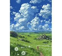 Paint by Numbers for Adults Landscape, Sky DIY Paint by Numbers Kits, Acrylic Painting Adult Crafts with Brushes and Acrylic, Arts and Crafts Canvas for Beginners Kits, for Home Decor, 40x54in U-3928