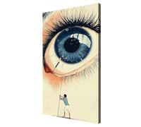 Paint by Numbers for Adults Large Abstract 40x80cm/16x32inch Paint by Numbers Eye Kits On Canvas DIY Acrylic Painting Art Kits Adult Crafts for Home Room Decor, Gifts for Women, with Framed, d36k