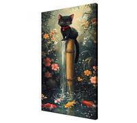 Paint by Numbers for Adults Large Cat 70x140cm/28x56inch Paint by Numbers Jungle Kits On Canvas DIY Acrylic Painting Art Kits Adult Crafts for Home Room Decor, Gifts for Women, with Framed, d456k