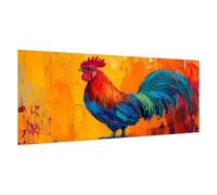 Paint by Numbers for Adults Large Colorful 30x60cm/12x24inch Paint by Numbers Rooster Kits On Canvas DIY Acrylic Painting Art Kits Adult Crafts for Home Room Decor, Gifts for Women, with Framed, d207k