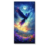 Paint by Numbers for Adults, Large Painting by Numbers Color Phoenix DIY Beginners Kits, Canvas with Paint Brushes and Acrylic Pigment Drawing, Room Decor, Gifts for Women (Frameless) 10x20in s0h-925