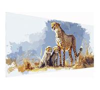 Paint by Numbers for Adults Leopard, 36x80 Inch Animal Paint by Numbers Kits for Adults/Beginner/Kids, DIY Oil Painting Acrylic Paints Kits, Canvas Art Kits for Gifts Wall Decor, without Frame, C-42