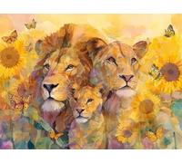 Paint by Numbers for Adults Lion Butterfly Painting by Numbers Kits on Canvas Without Frame for Beginners Kids DIY Acrylic Pigment Paint Art Craft for Home Wall Decor Birthday Gifts 20x24 inch A-823