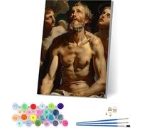 Paint by Numbers for Adults Man, Paint by Numbers Kits Angel on Cavans, DIY Craft Oil Paintings Art Kits with Acrylic and Brushes, Painting for Home Wall Decor, Gifts for Women 20x26 in 1-2139