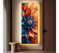 Paint by Numbers for Adults Mandala Paint by Numbers Flower, Canvas Painting by Numbers for Adults Beginners, DIY Acrylic Oil Painting Kits Crafts for Home Wall Decor 35x90 cm/14x36 Inch, No Frame