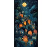 Paint by Numbers for Adults Moon 100x200cm Canvas Wall Art Cartoon k-473